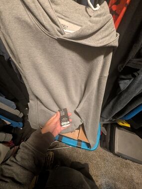 Xersion Men's Light Gray Pullover Hoodie with Front Pocket